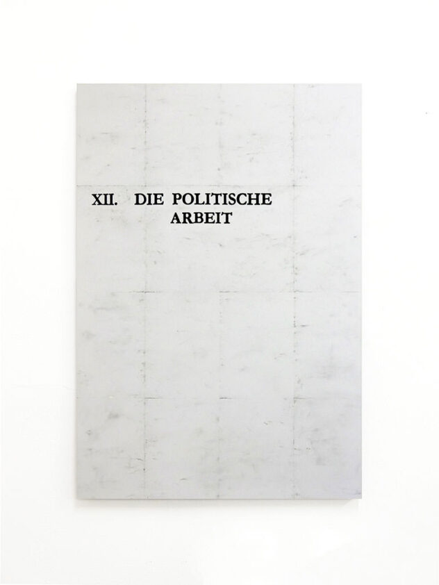 o.t.(punkt 12), 2024, s/w-Kopien, Leim/Holz, 160x110 cm
